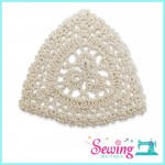 LACE - CROCHET-TRIANGLE PETAL-COTTON(CREAM)